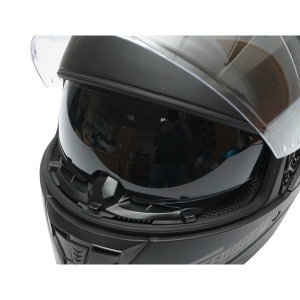 Casca moto integrala negru mat cu viziera transparenta si ochelari de soare, marimea L Arcane II - Img 7