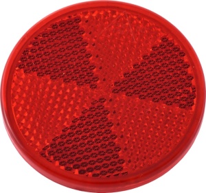 Catadioptru reflectorizant rotund rosu fi60 DOBPLAST