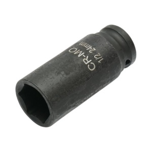 Cheie tubulara de impact lunga 24mm, 78mm, patrat 1/2 inch Cr-Mo Breckner Germany - Img 2