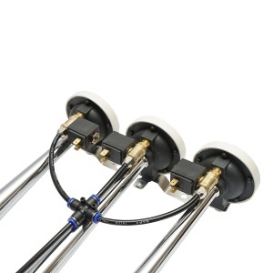 Claxon 3 trompete cu electrovalve 12/24V pentru compresor aer Breckner Germany - Img 5