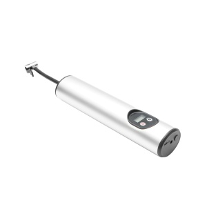 Compresor aer portabil gri deschis 12,4V baterie 6000Am reincarcabila 250x56x47mm cu accesorii - Img 5