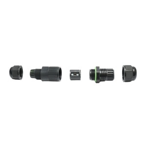 Conector cablu electric M18, 3P, 10A/250V IP67 Leader - Img 3