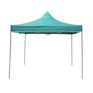Cort pavilion pliabil 3x3m verde impermeabil, inaltime reglabila, cadru metalic Breckner Germany - Img 2