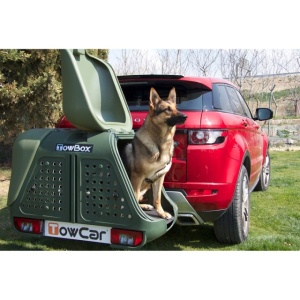 Cutie portbagaj pe carligul de remorcare Towbox V2 DOG Verde - Img 4