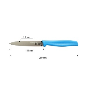 Cutit decojit 10cm, lama otel 5Cr15MoV, maner PP albastru Breckner Germany - Img 4