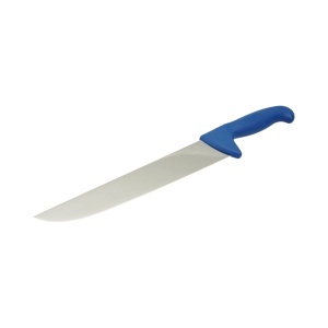 Cutit macelarie profesional 26cm, lama otel 5Cr15MoV, maner Nylon albastru Breckner Germany - Img 2