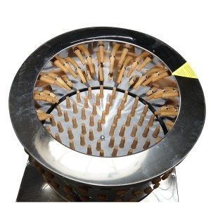 Deplumator pasari inox 2200W, 220V, capacitate 6 pasari, 142 degete, 240 r/min IP68 - Img 4