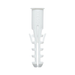 Diblu universal din plastic alb 10x50mm 100 buc/set