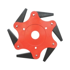 Disc motocoasa cu 6 cutite pliabile 255x25.4mm otel Breckner Germany - Img 3