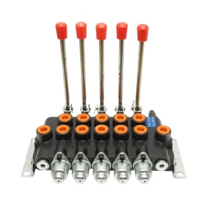Distribuitor hidraulic 5 manete, debit 80L/min, presiune 200 bar Breckner Germany - Img 2