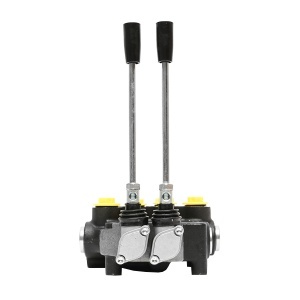 Distribuitor hidraulic cu 2 manete debit 80L/min cu levier si reductie incluse -15 /+80 Breckner Germany - Img 4