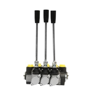Distribuitor hidraulic cu 3 manete debit 40L/min cu levier si reductie incluse -15 /+80 Breckner Germany - Img 5