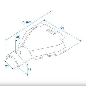 Element protectie cablu frana compatibil AL-KO cu Ø23/26mm - Img 4