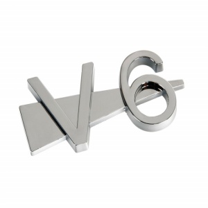 Emblema 3D cromata - V6