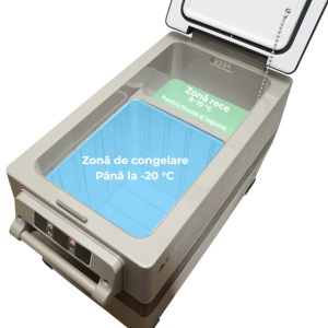 Frigider auto Smart cu compresor 42L 12-24-220V 60W, Bluetooth - Img 4