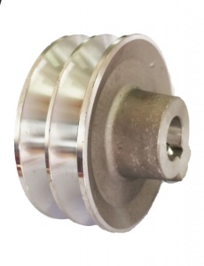 Fulie dubla motor generator, motopompa, motocultor 5-7CP (ax 20 mm, diametru 90mm)