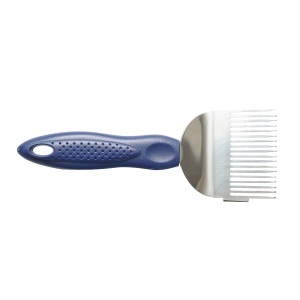 Furculita apicola pentru descapacit din inox cu maner plastic 190mm - Img 3
