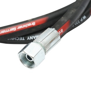 Furtun presiune 2SN DN10 sertizat cu armaturi M20x1,5 90 grade, M20x1,5 drept L=2700mm - Img 3