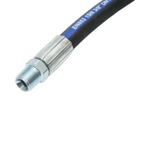 Furtun presiune sertizat pentru tiranti hidraulici 70cm cu armaturi 1/2 + 3/8 si supapa mos - Img 4