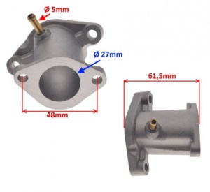 Galerie admisie carburator Yamaha YBR 125 - Img 3