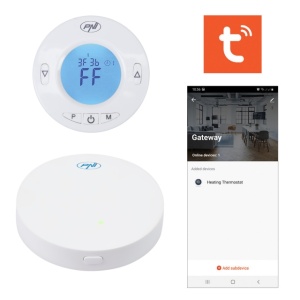Hub Internet PNI CT25WIFI pentru Cap termostatic PNI CT25T, pentru control temperatura calorifere din aplicatie mobil Tuya Smart, integrare in scenarii si automatizari smart cu alte produse compatibil - Img 5