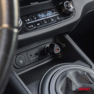 Incarcator auto QC+PD 38W USB-A + USB-C - Img 2