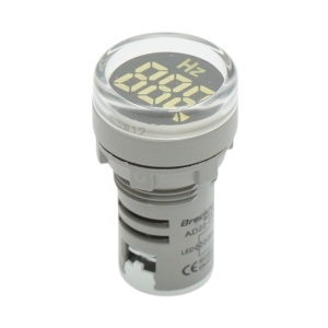 Indicator digital frecventa ampermetru LED alb 0-99Hz Ø 22mm Breckner Germany