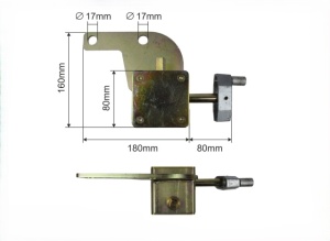 Intinzator prelata cu roata de mana, 16mm, patrat, dreapta