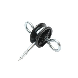 Izolator cu ancorare dubla fi 5.8mm 93x84mm gard electric Mezofarm