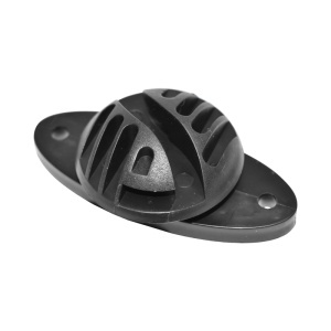 Izolator plat negru 70x40mm pentru gard electric Breckner Germany - Img 2