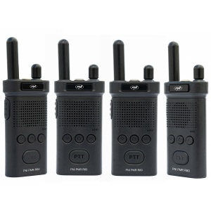 Kit 4 statii radio portabile PNI PMR R60 446MHz, 0.5W, 16 canale programabile, 16 PMR si tonuri 50 CTCSS si 104 DCS, Scan, blocare taste, SOS, Monitor, acumulator 1200mAh