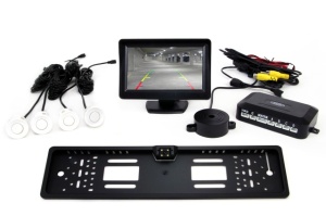 Kit senzori parcare + camera 4.3" LED
