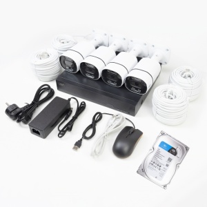 Kit supraveghere video POE PNI House IPMAX POE 8, NVR cu 4 porturi POE, 4 camere cu IP 8MP, HDD 1TB inclus - Img 2