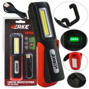 Lampa de lucru USB COB 3W+3W Li-ion 1.2A LED VERKE
