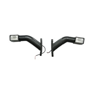Lampa gabarit laterala LED cu brat 12V-24V 3 functii rosu-alb-galben 180mm Breckner Germany - Img 2