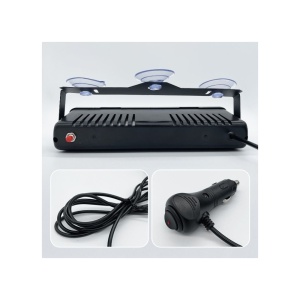 Lampa LED stroboscopica auto parbriz 24 LED 12V portocaliu cu ventuze si 18 moduri - Img 3
