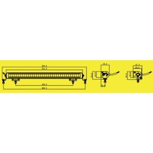 Lampa LED tip bara cu pozitie alba si galbena, 53.4cm, 12/24V, 7560Lm - Img 7