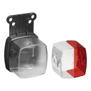 Lampa pozitie cu suport si reflector alb-rosu 66x62mm - Img 4