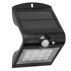 Lampa solara ADVITI SILOE AD-SL-6083BLR4, 1.5 W, senzor de miscare, unghi de detectie 120°, 190lm, IP65, 4000K, 1200mAh, negru - Img 3