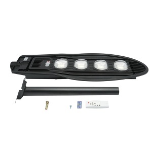 Lampa solara LED 200W pentru iluminat stradal cu panou solar si senzor de miscare Breckner Germany - Img 7