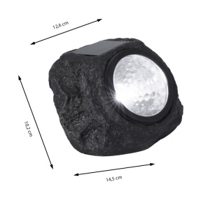 Lampa solara LED in forma de piatra - Img 3
