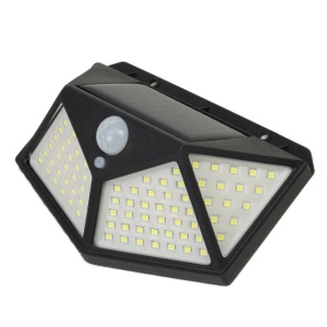 Lampa solara LED PNI GreenHouse WS10, 100 LED-uri, 600 lm, unghi PIR 120 grade, acumulator 1800 mAh, montaj pe perete - Img 7