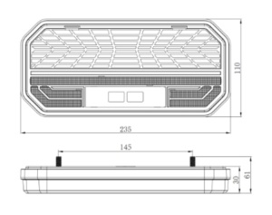 Lampa spate stanga LED neon 12/24V - Img 4