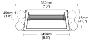 Lampa stroboscopica cu ventuza, pentru parbriz, 24 LED, galbena - Img 5