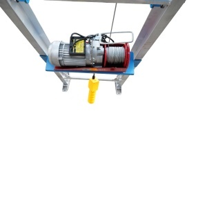 Lift electric 19m pentru ridicare panouri solare fotovoltaice, carucior mobil, telecomanda, sarcina maxima 200kg - Img 12