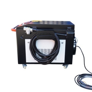Masina de curatat rugina cu fibra laser 1500W, 220V, latime curatare 0-300mm, racire cu apa, Touch Screen profesional Breckner Germany - Img 3