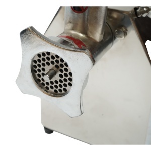 Masina de tocat carne electrica inox 600W, 220V, capacitate 100 kg/h, adaptor carnati, 2 site si 2 cutite incluse 340x185x365mm - Img 7
