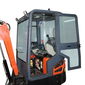 Mini excavator 1.4T cu cabina, motor diesel 25CP, rotire 360 grade, adancime sapare 2200mm, capacitate ridicare 350Kg, cupa 400x400x300mm THOR - Img 10