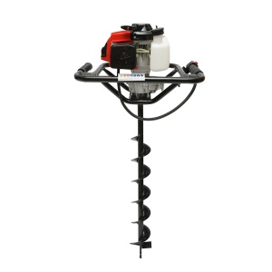 Motoburghiu foreza de pamant pe benzina 2.8CP, 2T 52cc, 3 burghie incluse 100mm, 150mm, 200mm THOR - Img 4