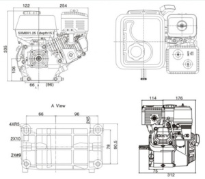 Motor motosapa Zongshen GB200 6.5 CP (AX CONIC) - Img 3